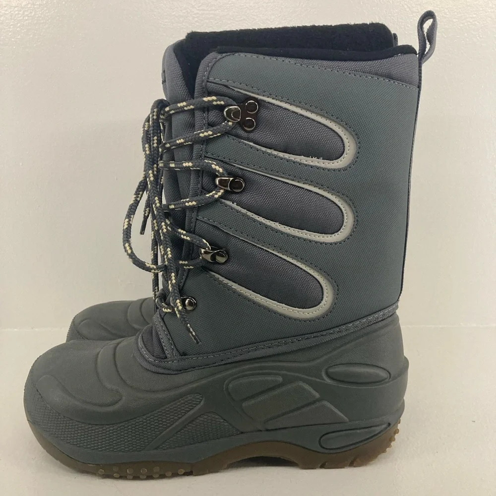 L.L.Bean Gray Winter Boot Kid’s 3G = Women’s 5G Ski Snowboard Holiday Waterproof